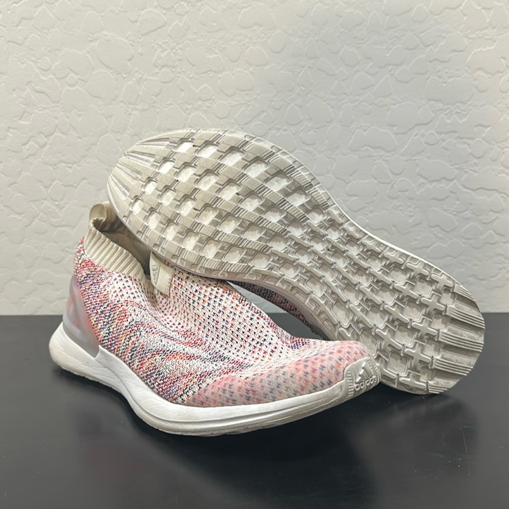 Adidas pink multicolor sock sneakers‎ sporty 6.5 active athletic gym workout